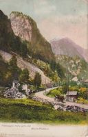 AK Monte Piottino passaggio nella gola 1916
