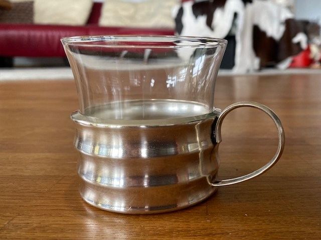 Bicchieri: 6 Vintage Teegläser mit Silberhalter – Nuovo (secondo la descrizione) da Unterengstringen venduto da Dale2 1