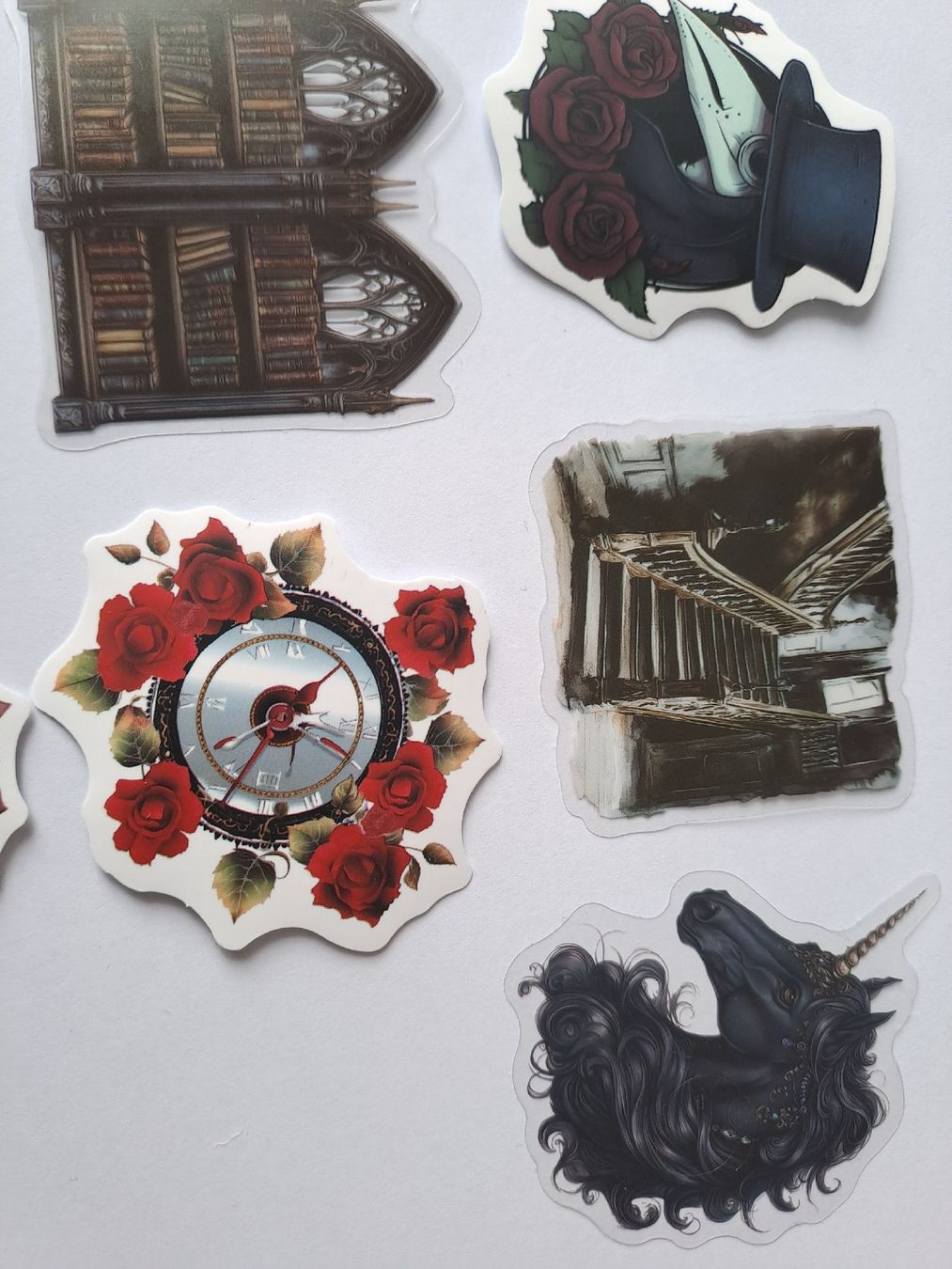Sticker: Set G - Dark Sticker Set, Gothic, 10 Stk., Scrapbooking – Nuovo (secondo la descrizione) da Münchenbuchsee venduto da Babsique 1