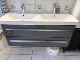 Doppelwaschtisch Modern 3.0 mit zwei Wasserhähnen