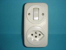 Schalter-Wippen Schema0+Typ13 AP Feller Antik