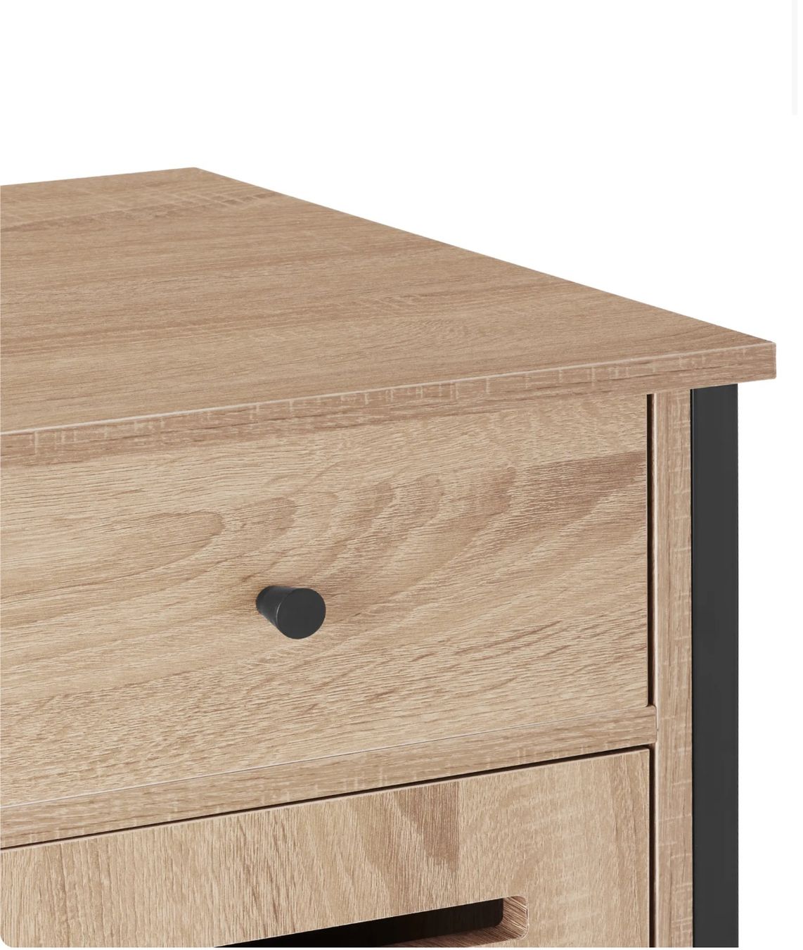 Comodini: neuer Nachttisch Industrial Holz hell, Eiche Sonoma – Nuovo e nell'imballaggio originale da Necker venduto da liq24 8