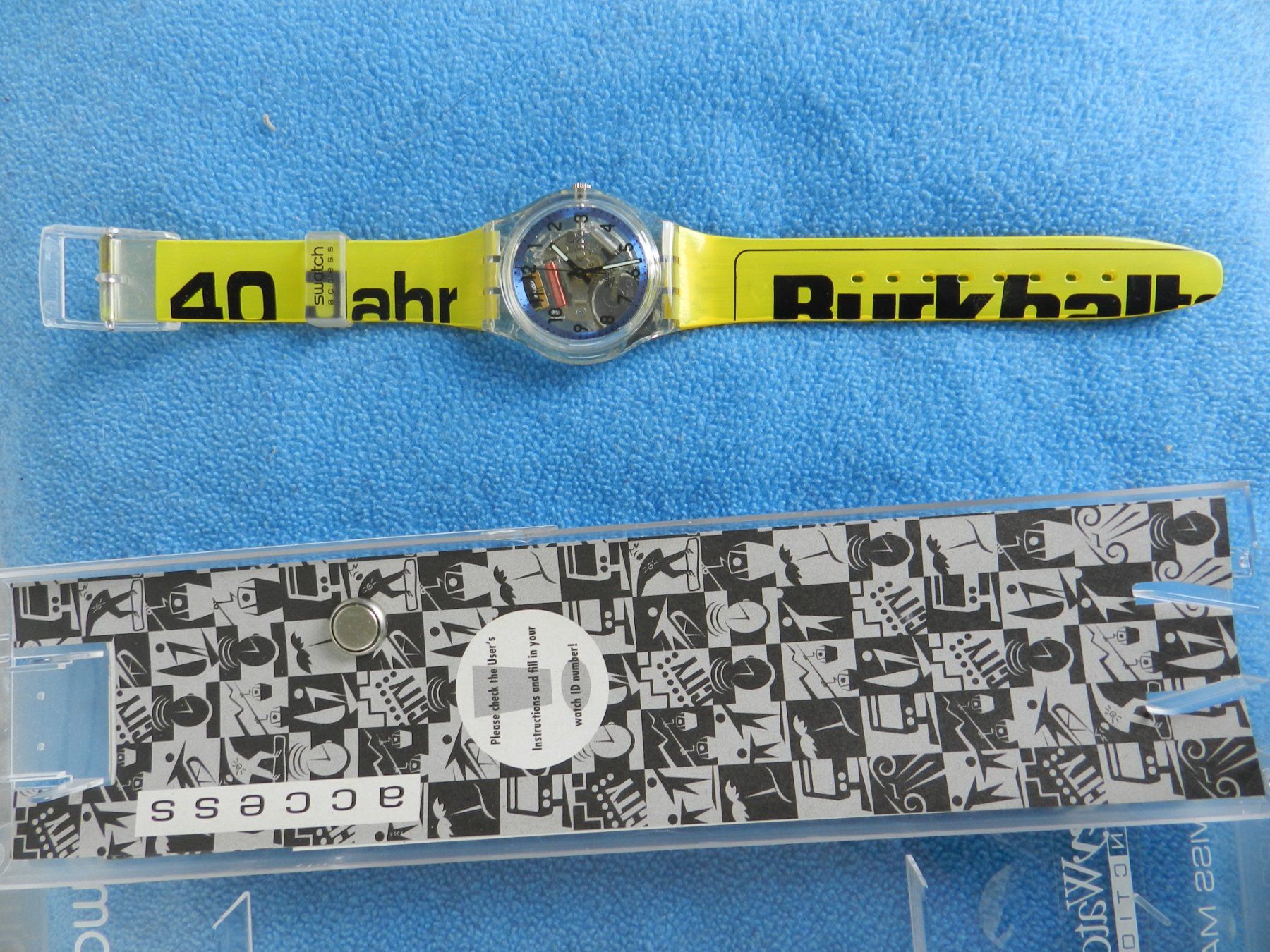 Swatch Orologi: 40 Jahre Burkhalterswatch – Nuovo (secondo la descrizione) da Zürich venduto da Apfeltorte 1