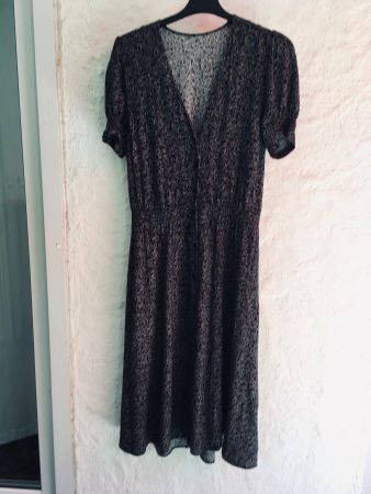 Sessun Kleid Madoura M, blaues Blumenprint