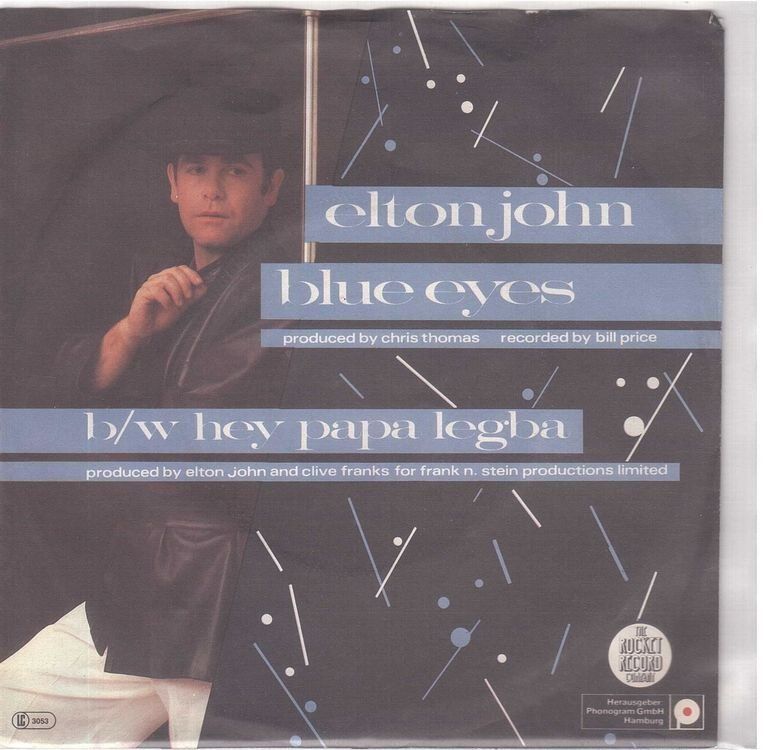 Vinyles: Elton John  --  Blue Eyes  Single7 – D'occasion à Rheinau par thespecials