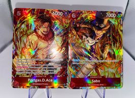 One Piece TCG Portgas.D.Ace ST15-005 & Sabo OP05-007 Promos