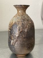 Sake bottle vase Japan Bizen ware