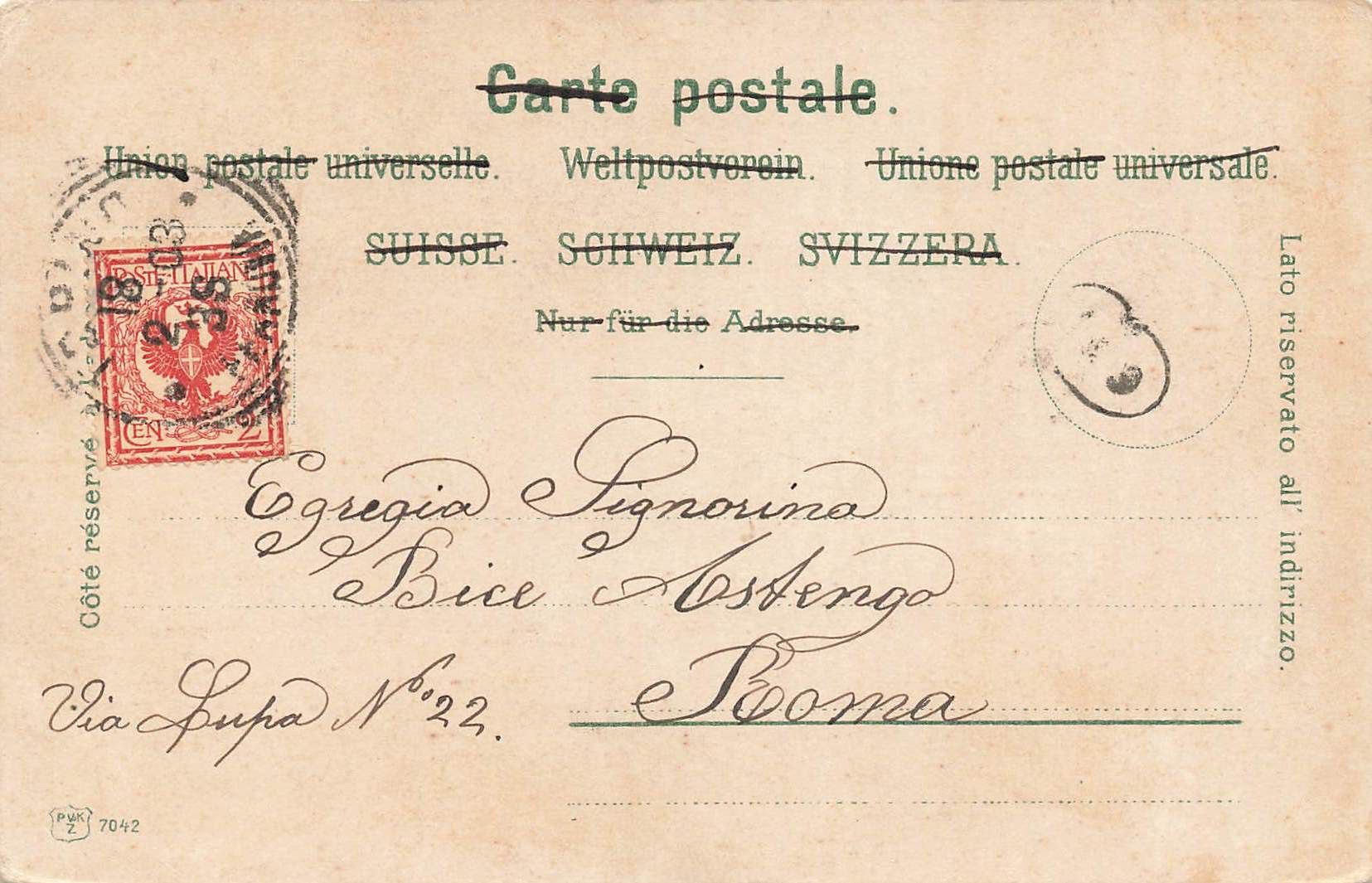 Cartoline postali: Interlaken – Usato da Biasca venduto da Blenio71 1