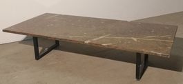 Couchtisch/Salontisch mit fossiler polierter Marmorplatte