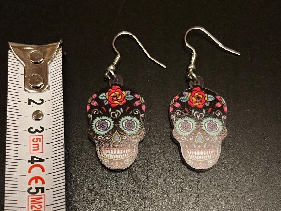 Orecchini pendenti & Orecchini a lobo: Ohrringe Schädel ( Santa  Muerte) – Nuovo (secondo la descrizione) da Gams venduto da Mariawicca 3