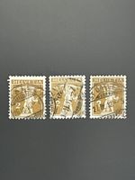 1908 - 1910 Tellknabe mit Armbrust 2 Rp 117, 123II, 123III ʘ