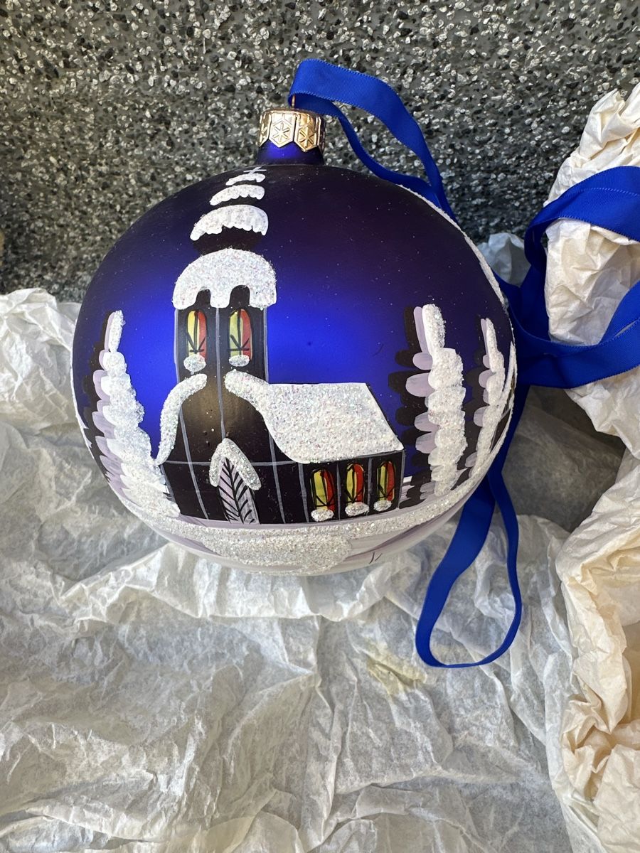 Tutte le decorazioni: 4 Handgemalte Glas Weihnachtskugeln  – Usato da Oberentfelden venduto da vilibrand 2
