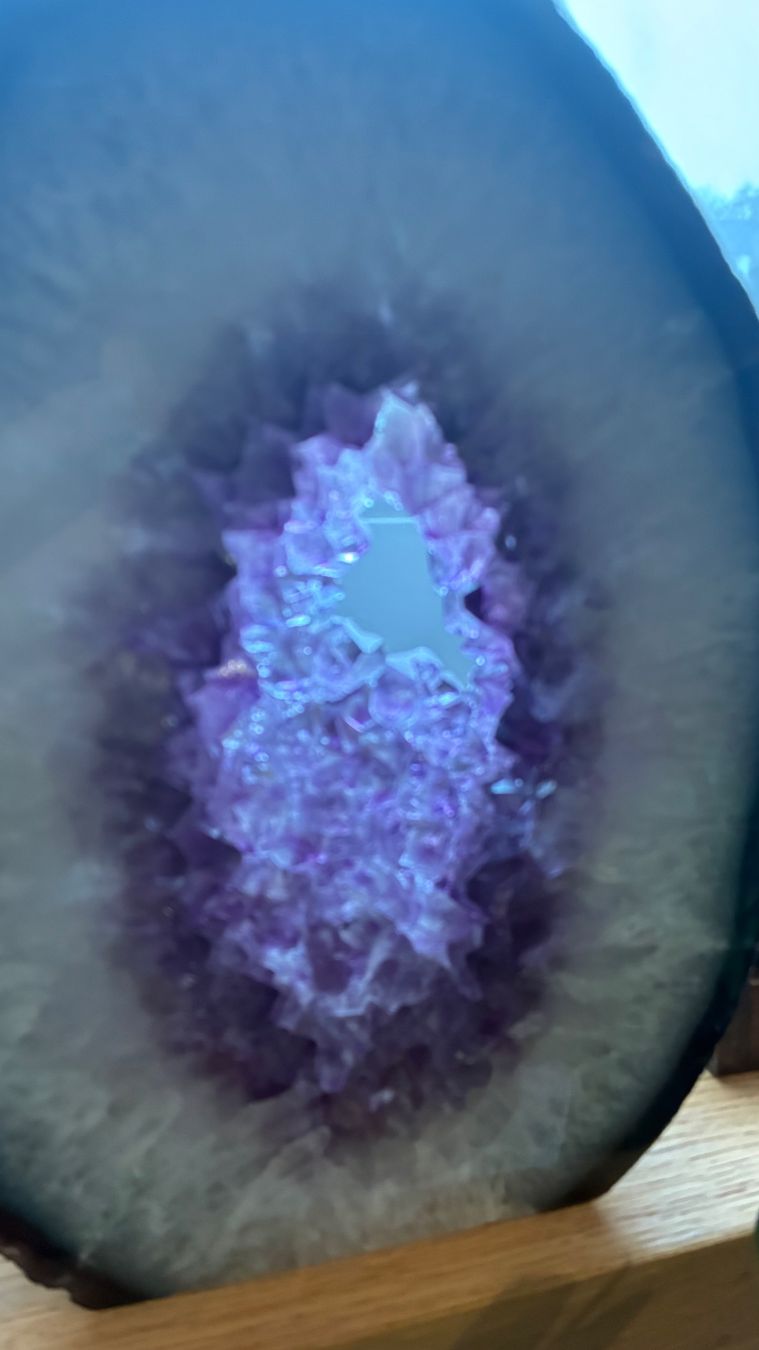 Minerali & Pietre curative: 2 mal Amethyst Scheiben aus Brasilien – Nuovo (secondo la descrizione) da Tann venduto da Zipla 7