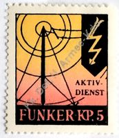 Soldatenmarke 2.WK, Funk Det II Armee - Kdo, Aufdr, Wi Fk 35