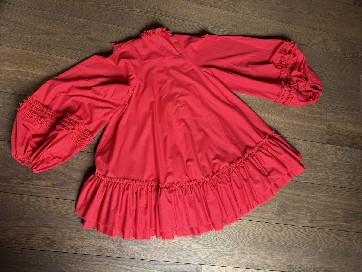 Vestiti: Designer Rotes Kleid mit Rüschen, Grösse S – Nuovo (secondo la descrizione) da Maur venduto da my_private_sale 3