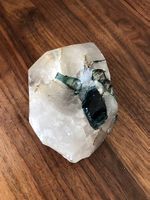 Vide poche en quartz  incrusté