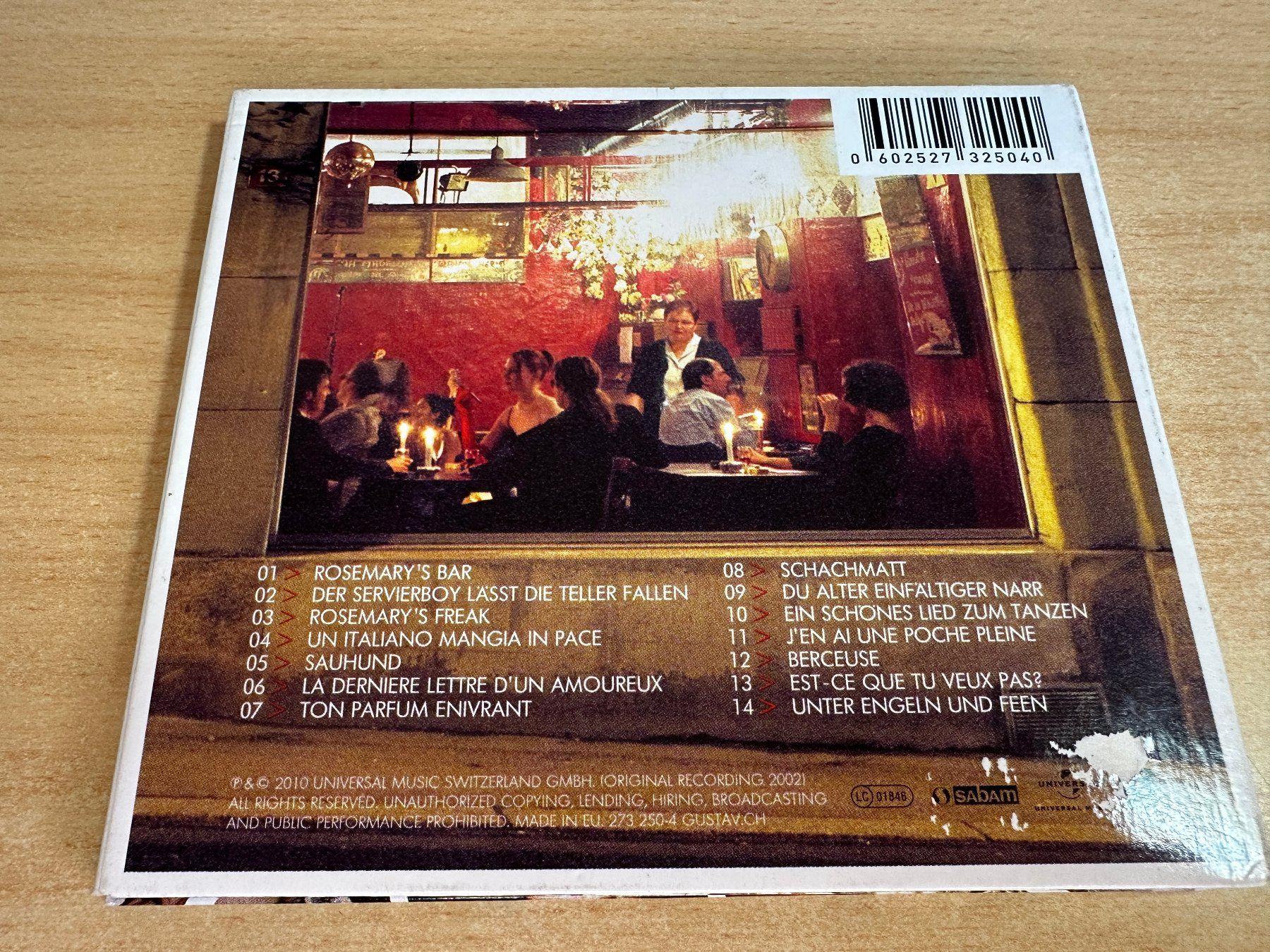 CD: K0 Gustav – Rosemary's Bar – Usato da Rikon im Tösstal venduto da Alpenmutz 1