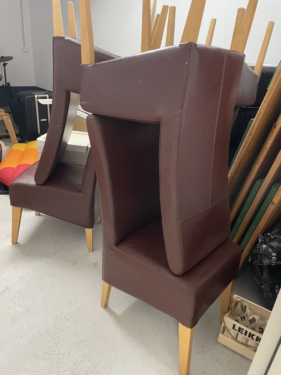 Sedie: 6 braune Lederstühle – Usato da Altendorf venduto da __Svenja__ 3