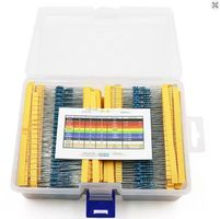 2600Stk 1/4W 1% Metallschicht Widerstände Box Kit 130 Werte