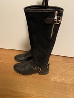 Damenstiefel schwarz Grösse 37 Made in Italy guter Zustand
