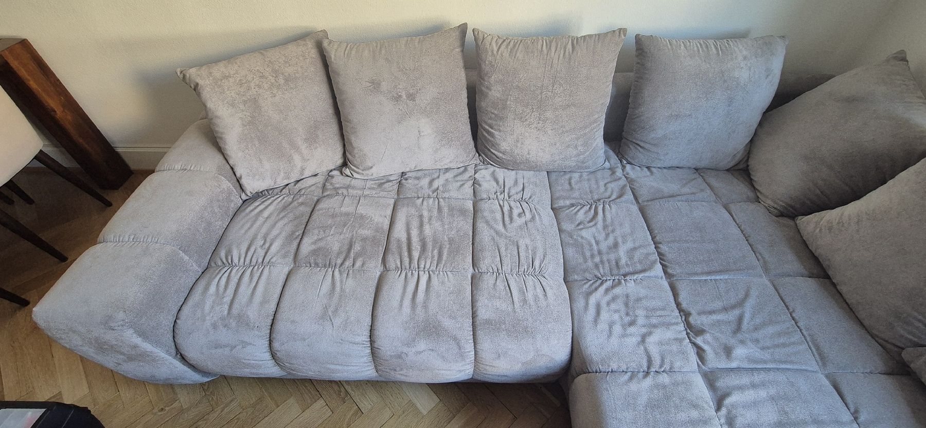 Divani: Ecksofa grau mit Schlaffunktion und Bettkasten – Usato da Basel venduto da ric_8vlh 3