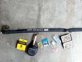 Fliegenfischer Set Shimano Nexave Vision gebraucht