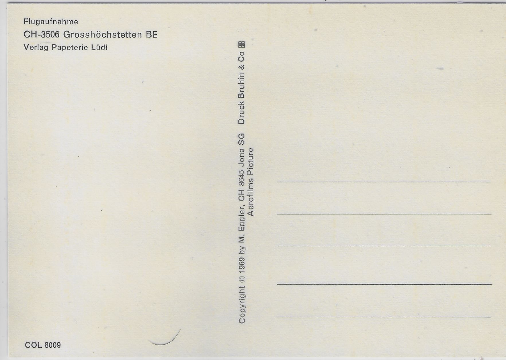Cartoline postali: Flugaufnahme Grosshöchstetten BE – Antico da Ettingen venduto da Kartenplanet 1