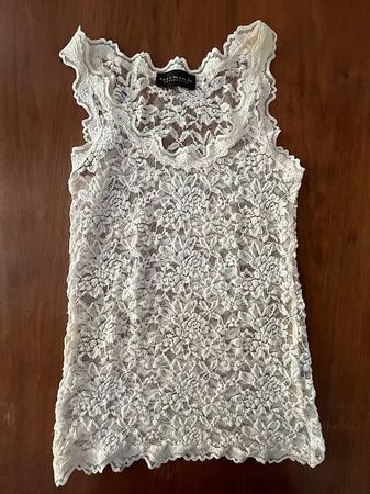 Rosemunde Copenhagen  Spitzentop, weiss/creme, Grösse S