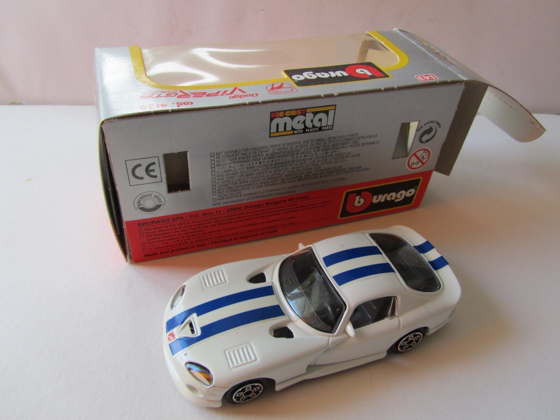 Bburago Modellini d'auto: Dodge Viper GTS Coupé, Burago, 1:43 – Usato da Weiningen ZH venduto da dietsch57 5