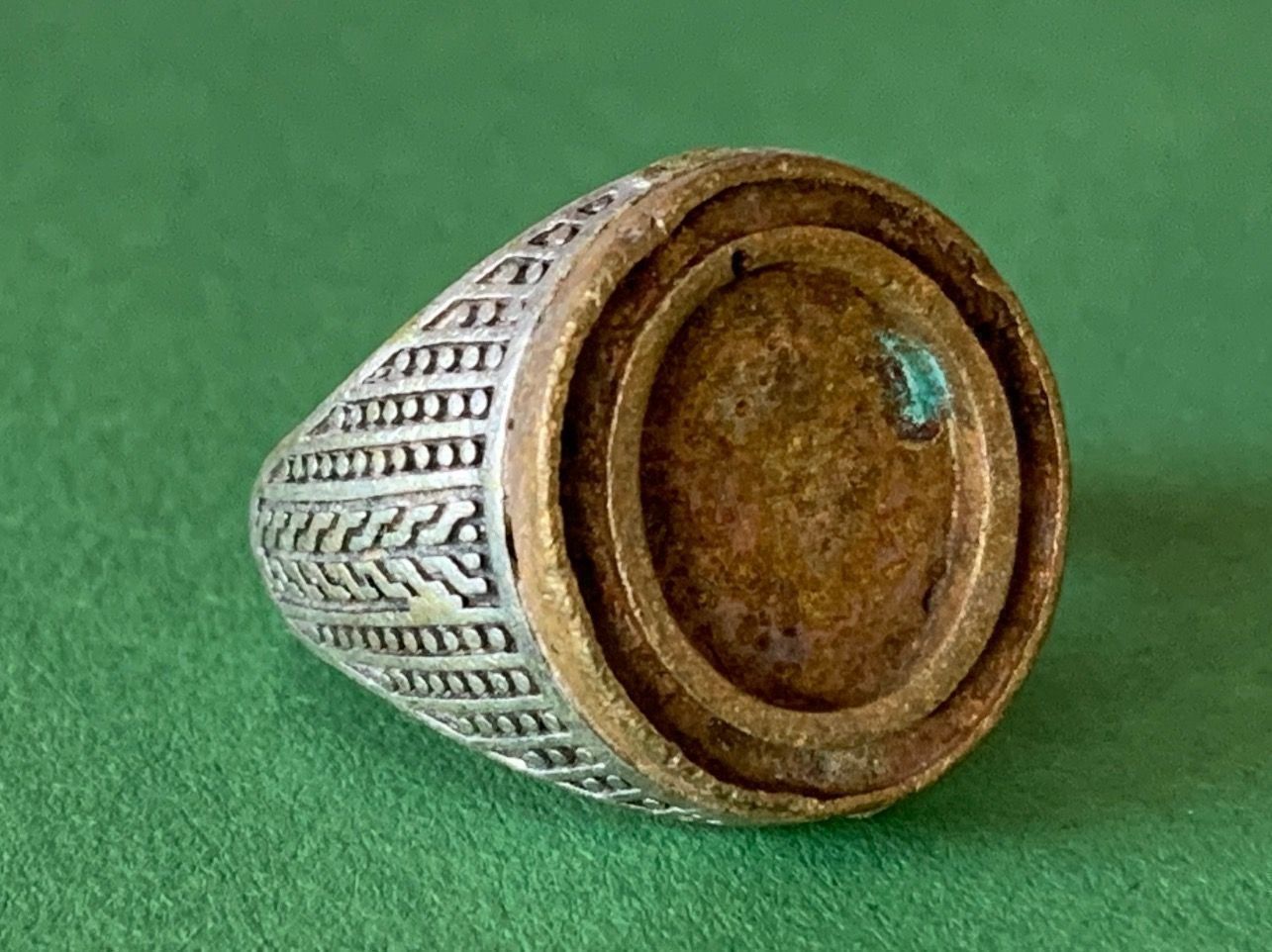 Anelli: Silberring goldmedaillon indisch( rg61) – Usato da Dittingen venduto da Bijoubelle 2