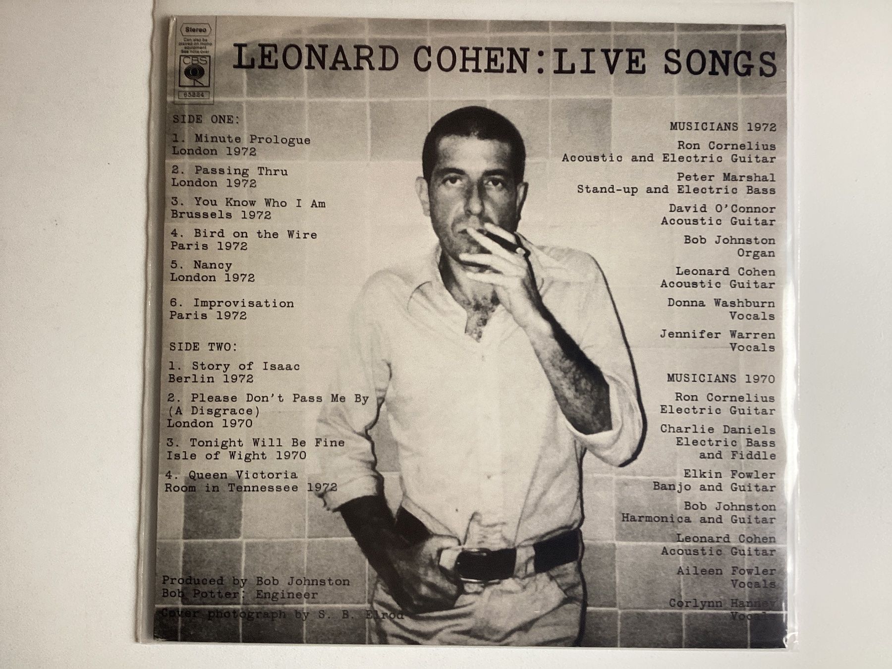 Dischi in vinile: Leonard Cohen LP - Live Songs – Usato da Gutenswil venduto da Hamzian