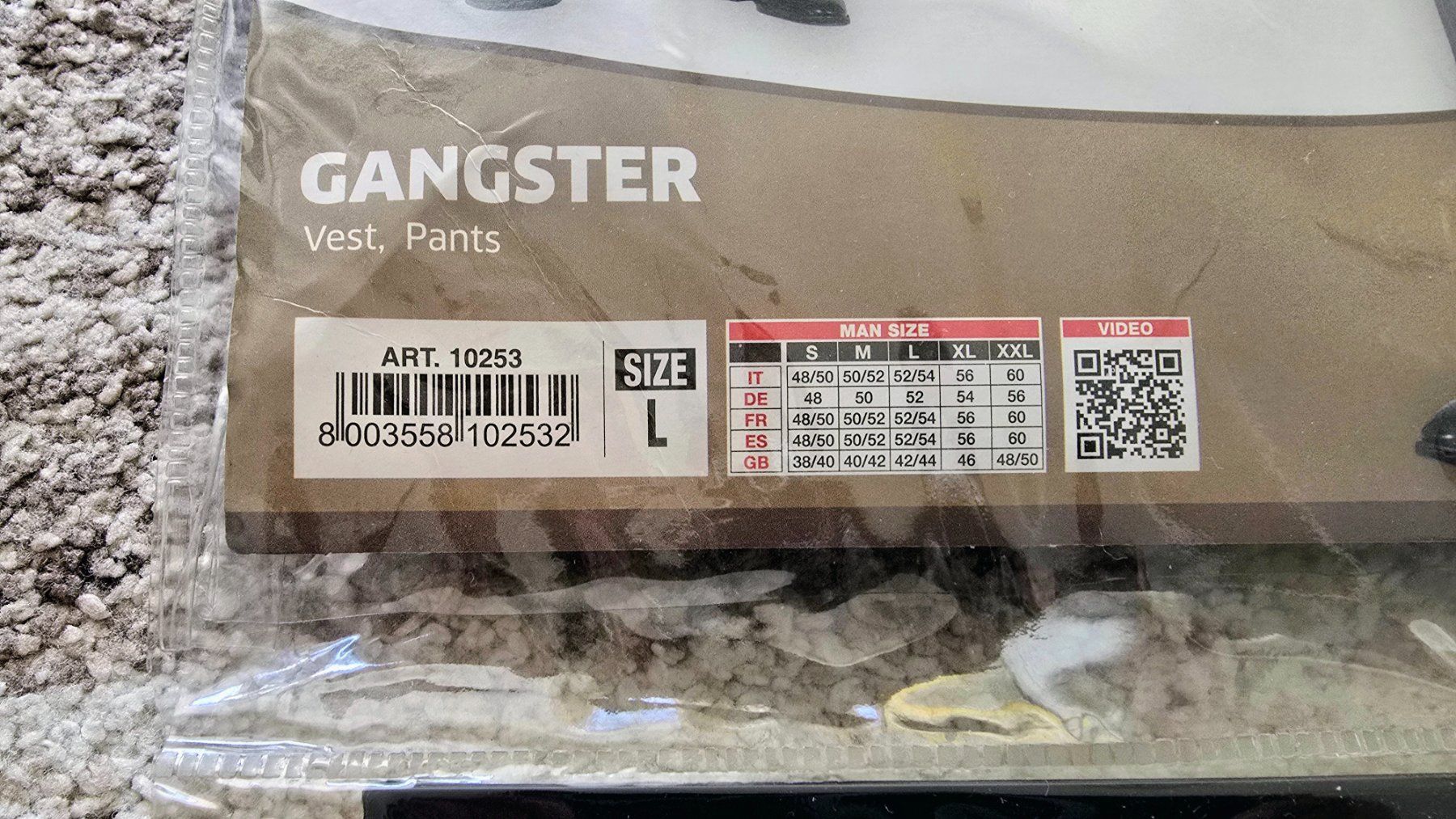 Costumi: Widmann Gangster Kostüm Gr. L – Nuovo e nell'imballaggio originale da Wabern venduto da Irakene 2