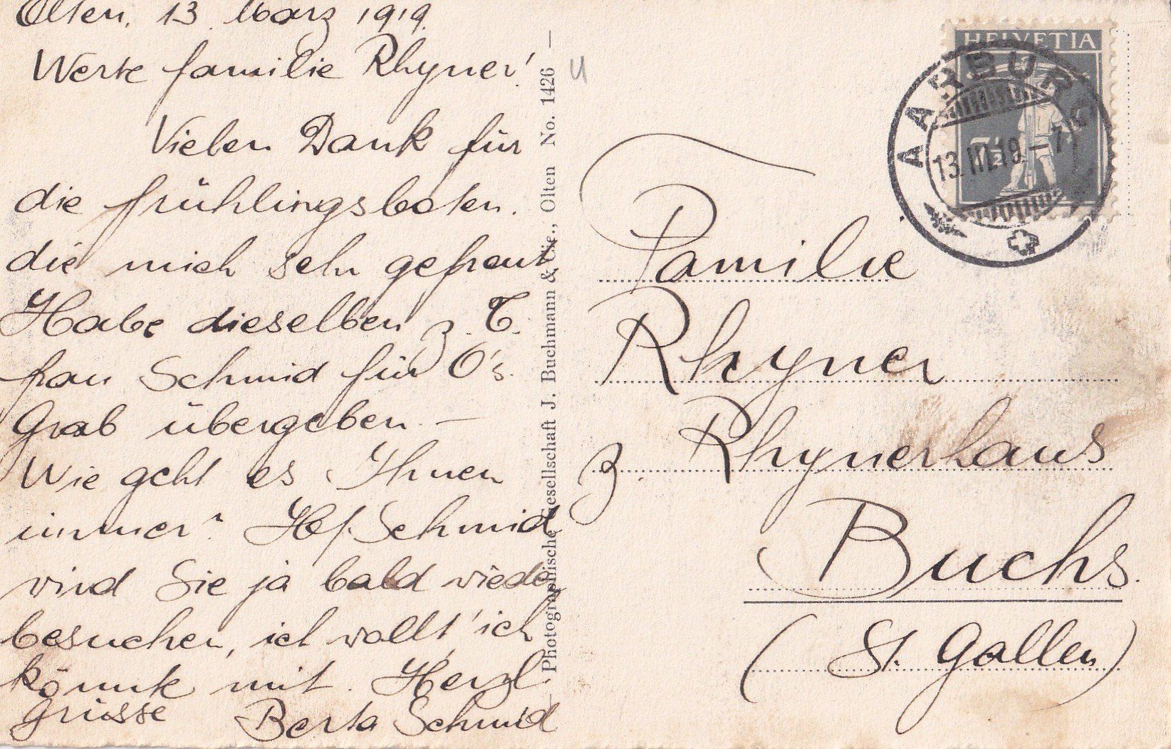Cartes postales: Olten Baslerstrasse – D'occasion à Olten par clotaldi 1