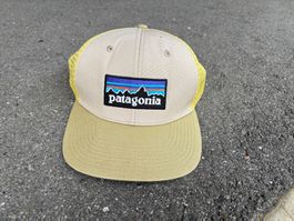 Patagonia Trucker Cap gelb beige verstellbar neuwertig
