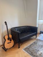 Vintage Ledersofa 2-Sitzer Bauhaus Stil  extrem bequem!