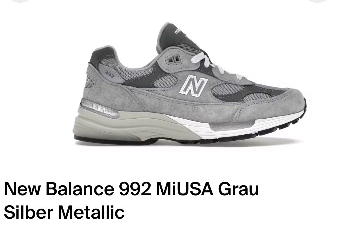 New Balance Herrenschuhe: New Balance 992 Grau - Gr. 43 – Neu und originalverpackt aus Aarwangen von Oberaargau_49 1