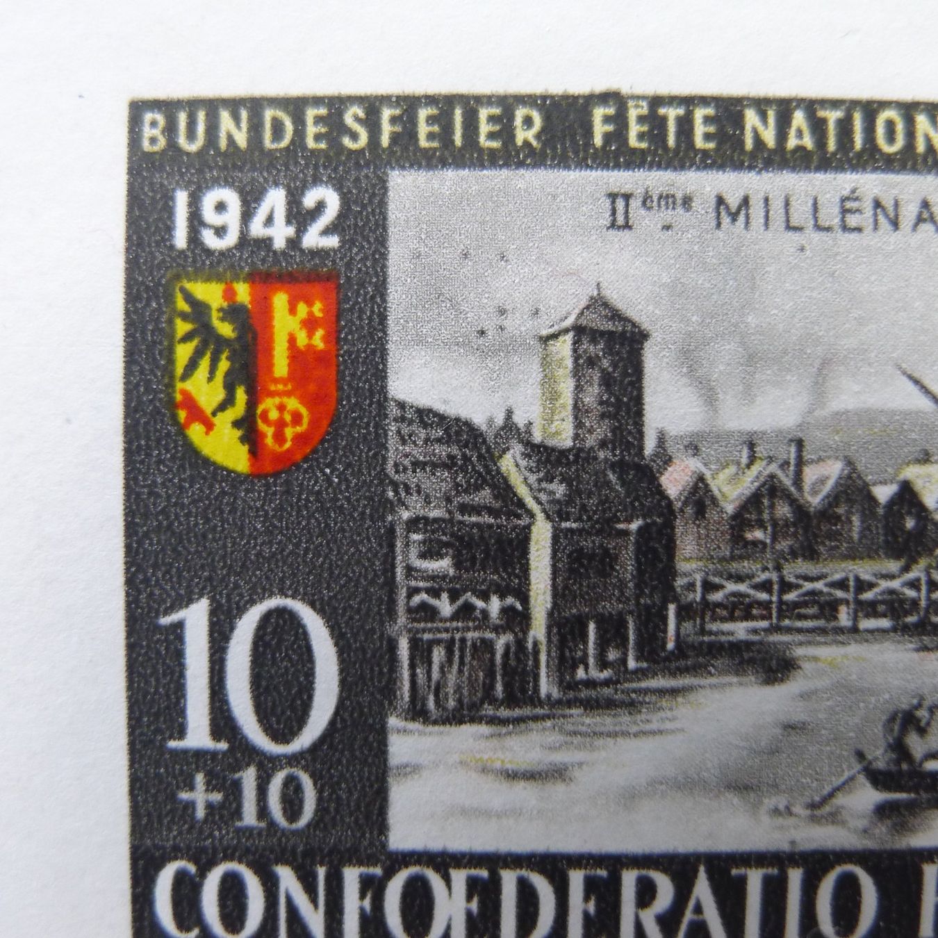 Alle Briefmarken: PP 1942, Bundesfeierblock B19 mit mehreren Abarten – Gebraucht aus Ebikon von SilvioFreund 3