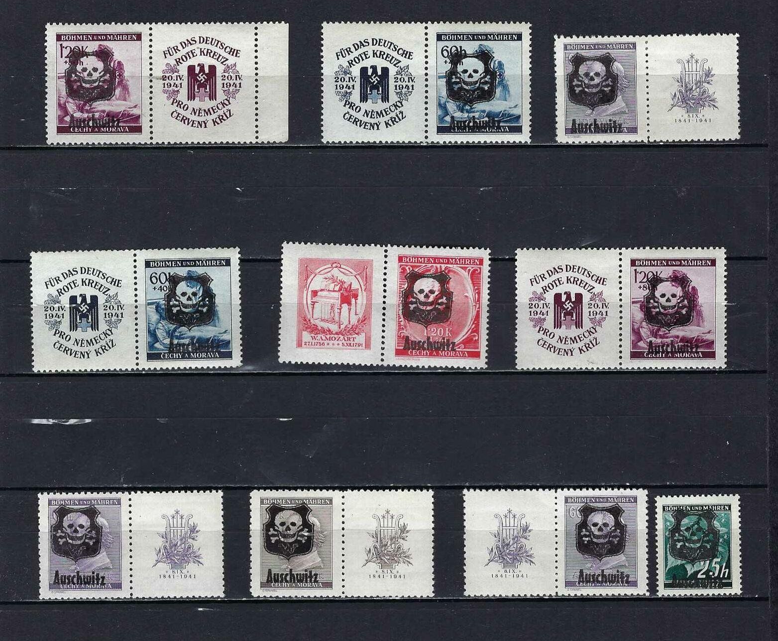 Alle Briefmarken: Böhmen & Mähren Auschwitz ** – Neu (gemäss Beschreibung) aus Lindau von Rickie123
