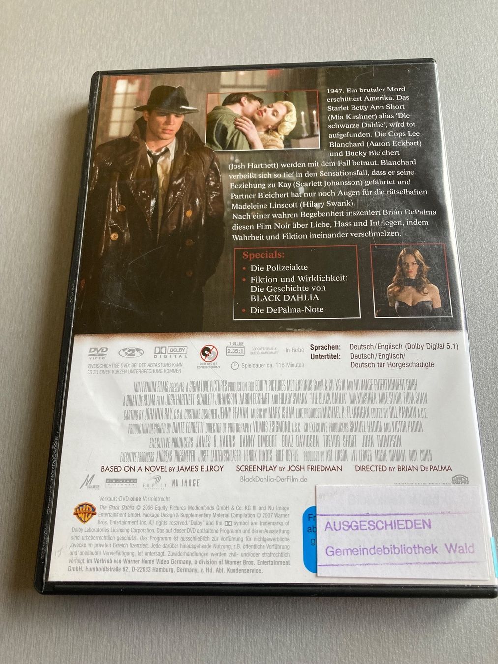 Tutti i DVDs: DVD »Black Dahlia« – Usato da Wald ZH venduto da Liedermacher 2