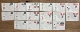 Schweiz - 16x FDC Ämter. 1960-1963