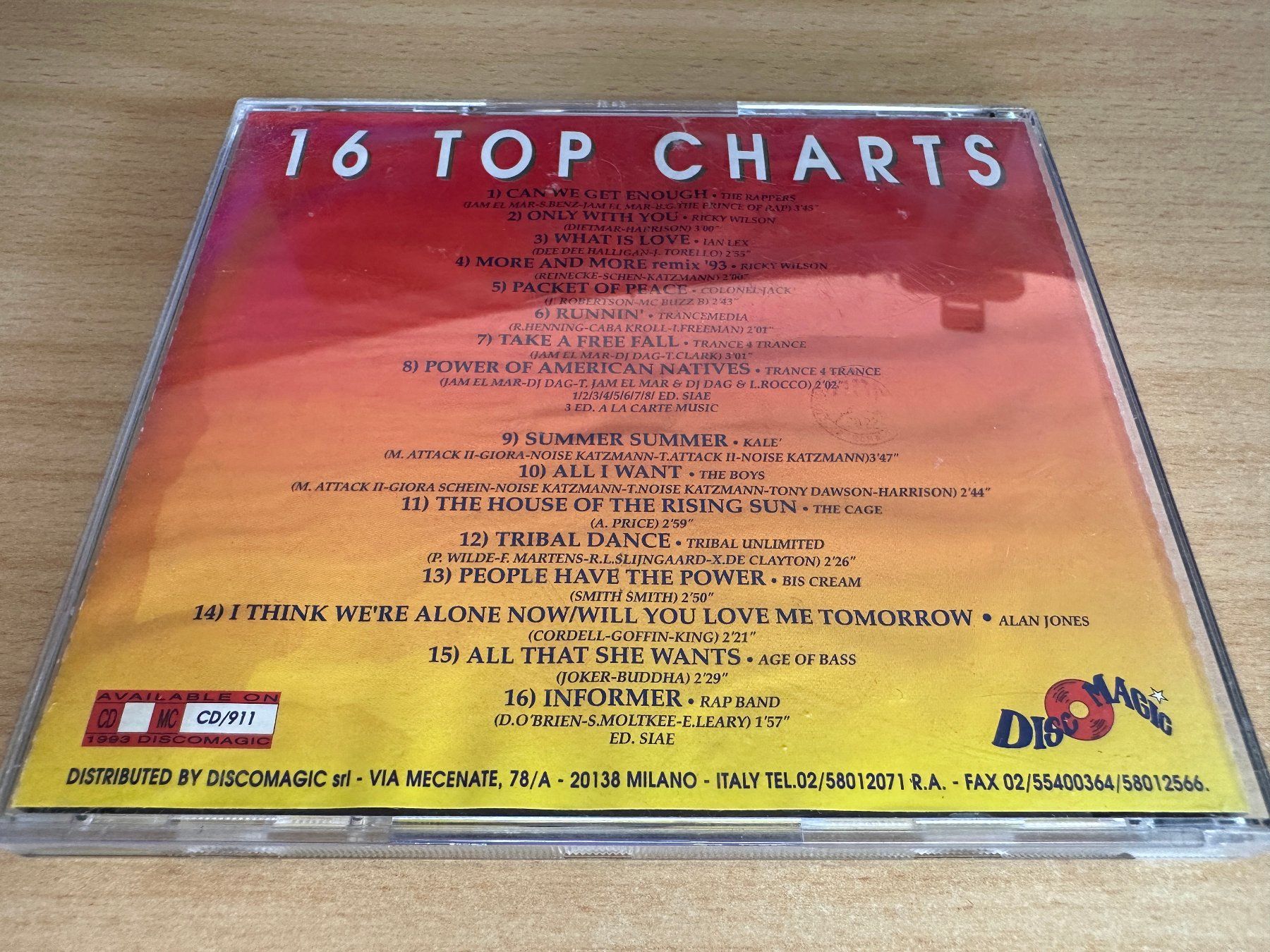 CDs: Various – 16 Top Charts – Gebraucht aus Rikon im Tösstal von Alpenmutz 1