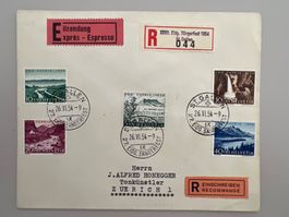 1954  PP Satzbrief Expressbrief 27. Eidg. Sängerfest St.Gall