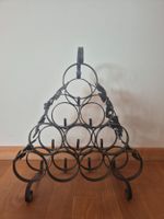 Weinregal Schmiedeeisen Vintage für 10 Flaschen Weinlaub