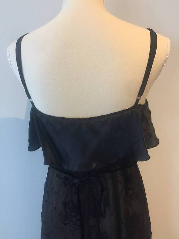 Sandro Vestiti: Robe en soie noire Sandro taille 38 – Usato da Lausanne venduto da Flo1006 4