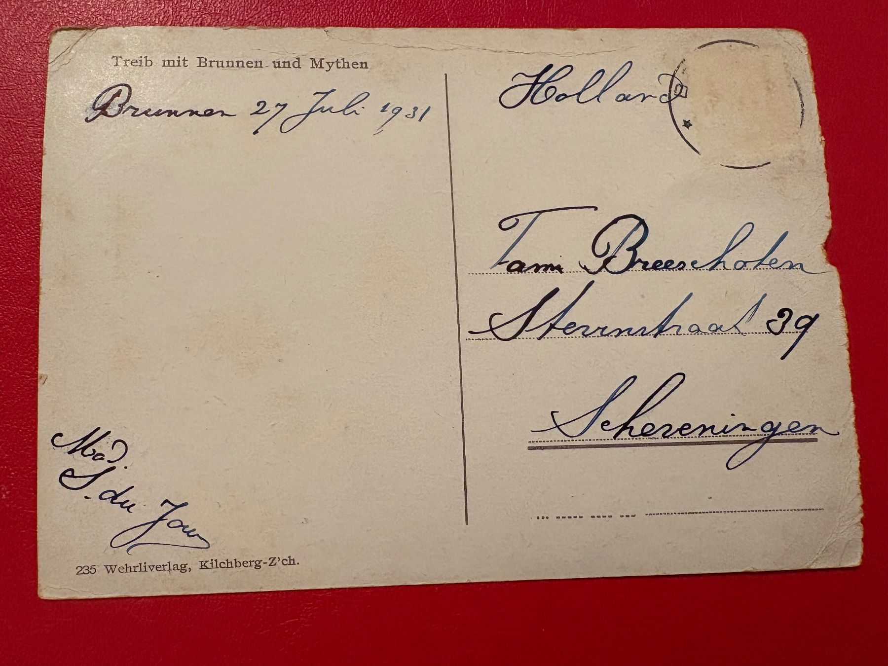 Cartoline postali: Treib mit Brunnen und Mythen – Usato da St-Légier-Chiésaz venduto da Theo006 1