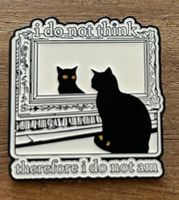 Lustiger Pin  Katze Spiegel