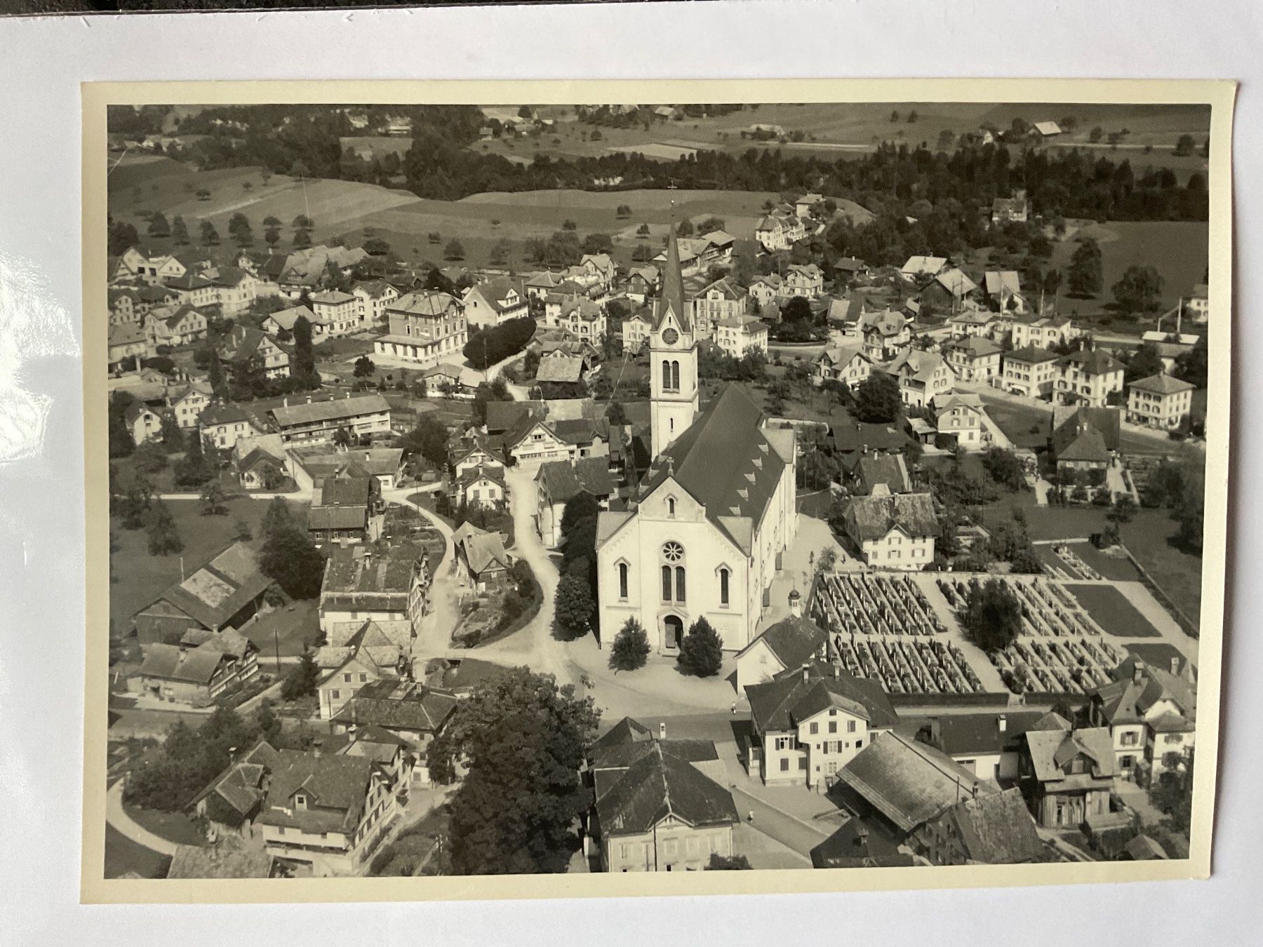 Cartoline postali: Luftaufnahme Bütschwil, 1948 – Usato da Tecknau venduto da bleilaus