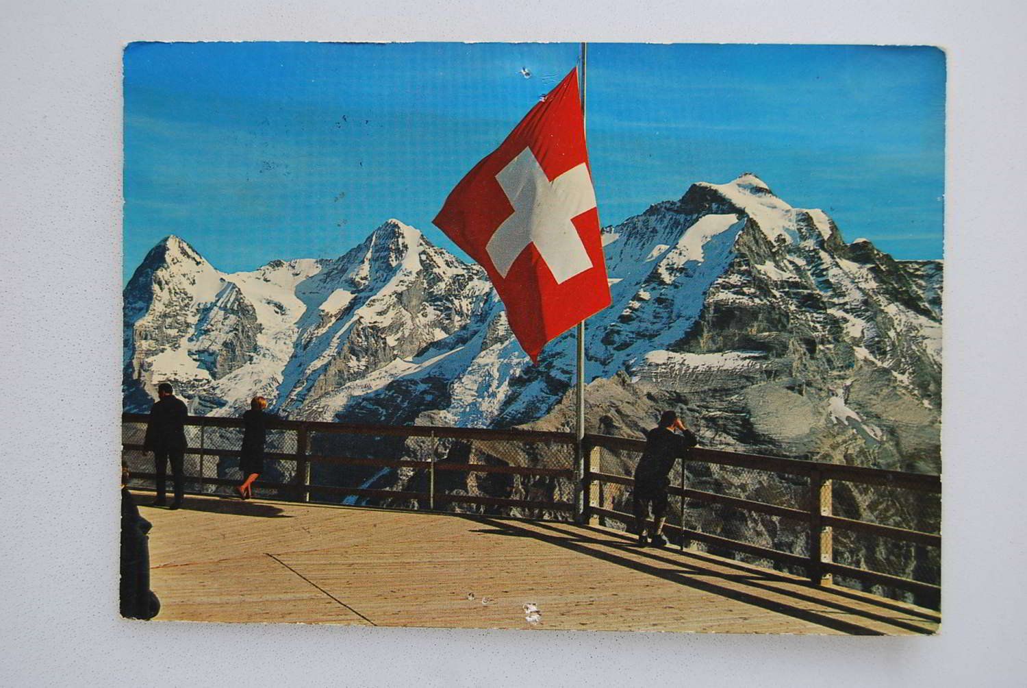 Cartoline postali: AK Schilthornbahn, Sonnenterrasse Birg 1966? – Usato da Rüfenacht BE venduto da Toro06