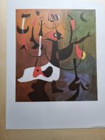 JOAN MIRO GROSSER KUNSTDRUCK GRÖSSE 90X70CM ZUSTAND GUT