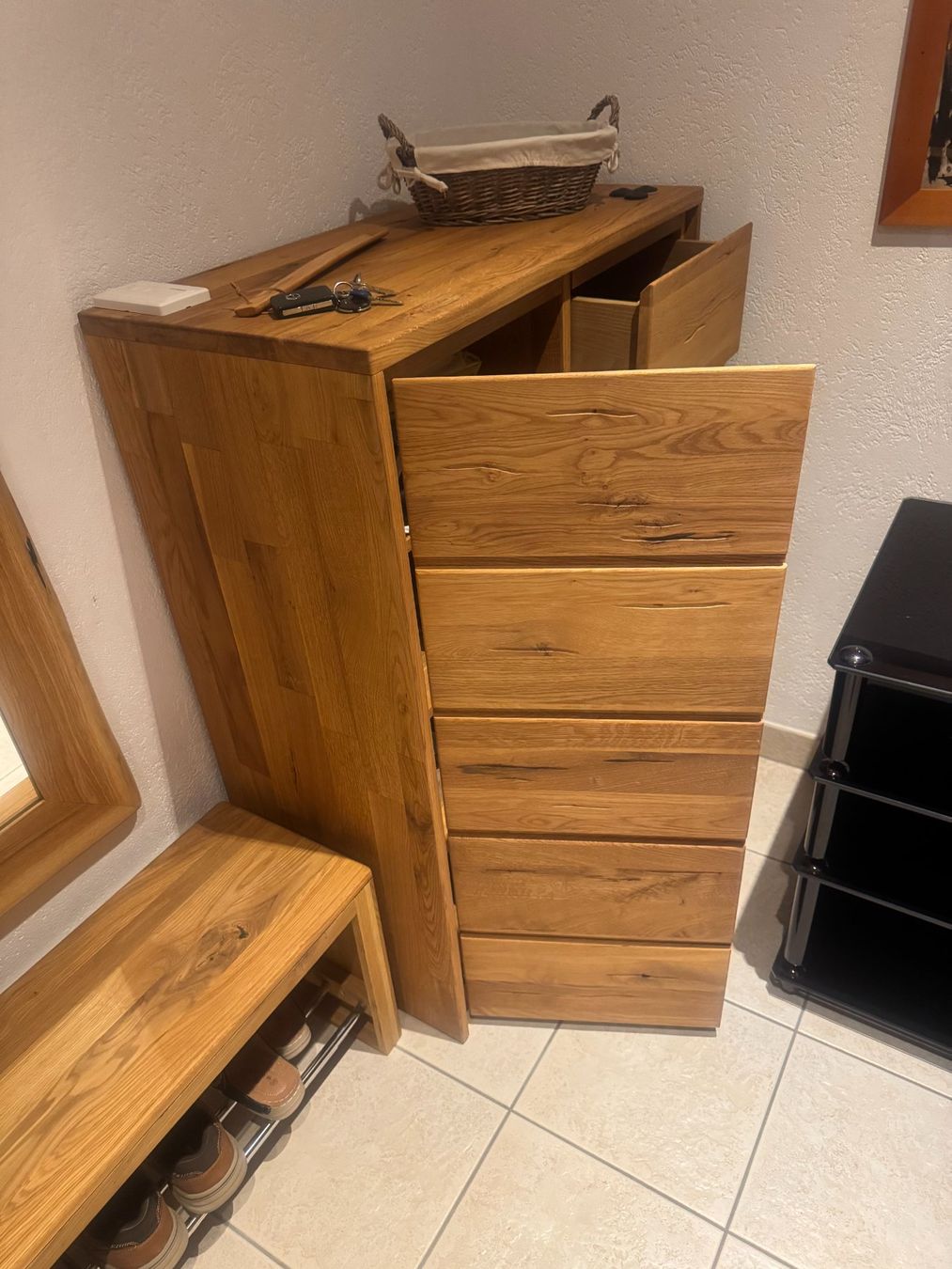Cassettiere: Kommode in echter Asteiche – Usato da Oberentfelden venduto da Keppo7 2